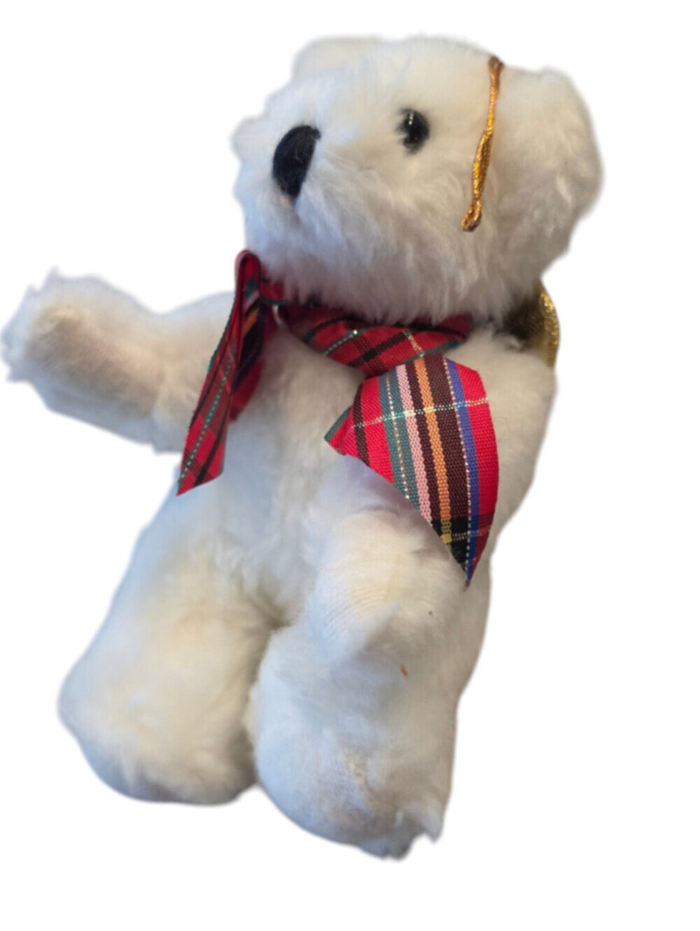 Vintage Miles Kimball Plush Stuffed Animal Teddy Bear Angel Holiday Small